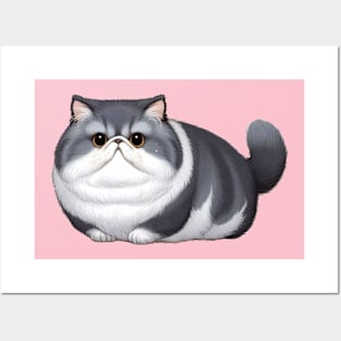 Fat Fluffy Cat Posters and Art